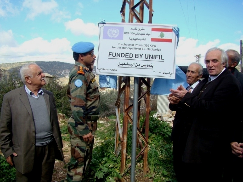 ازاحة ا لستارة عن لوحدة تؤرخ للمشروع في الهبارية