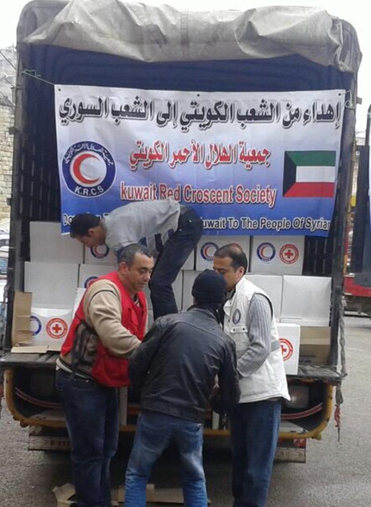 حوالى 1200 حصة غذائية وزعت على العائلات السورية النازحة في منطقتَيْ حاصبيا والعرقوب مقدّمة من الهلال الاحمر الكويتي