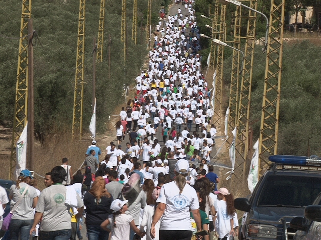 كثافة المشاركين في سباق حرمون