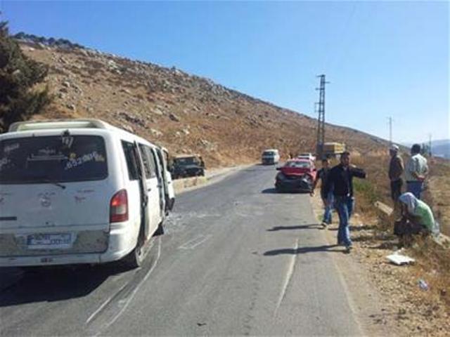 من الحادث على طريق عام سهل مرجعيون الخيام