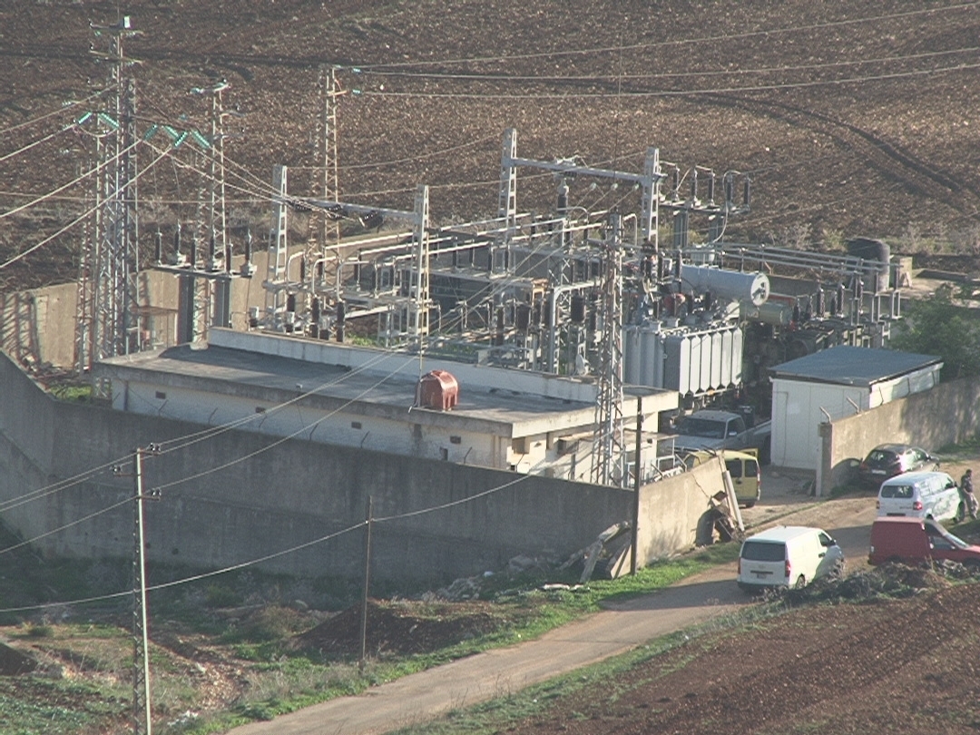 محطة مرجعيون التي تغذي منطتقي مرجعيون وحاصبيا بالتيار الكهربائي