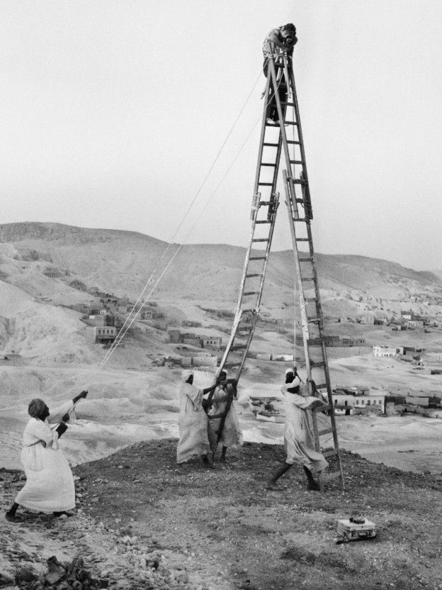 صورة من قرنة مرعى بمحافظة الأقصر في صعيد مصر شتاء عام 1971 - تصوير جورج كاستل.