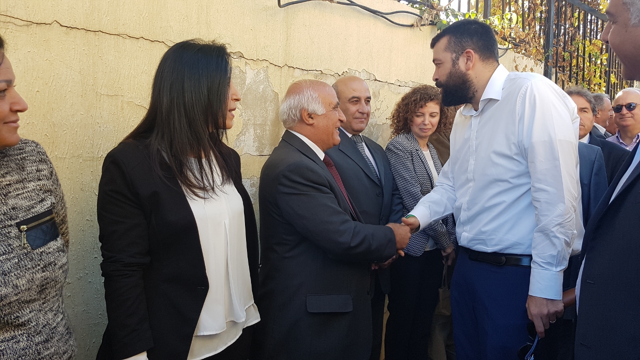 استقبال اهالي الهبارية لأحمد الحريري