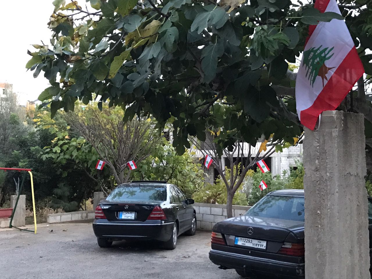 هكذا احتفلت عائلة الاستاذ حسين خريس  وأحفاده في عيد الاستقلال