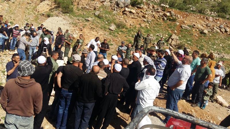 خلال استقبال المخطوفين (طارق أبو حمدان)