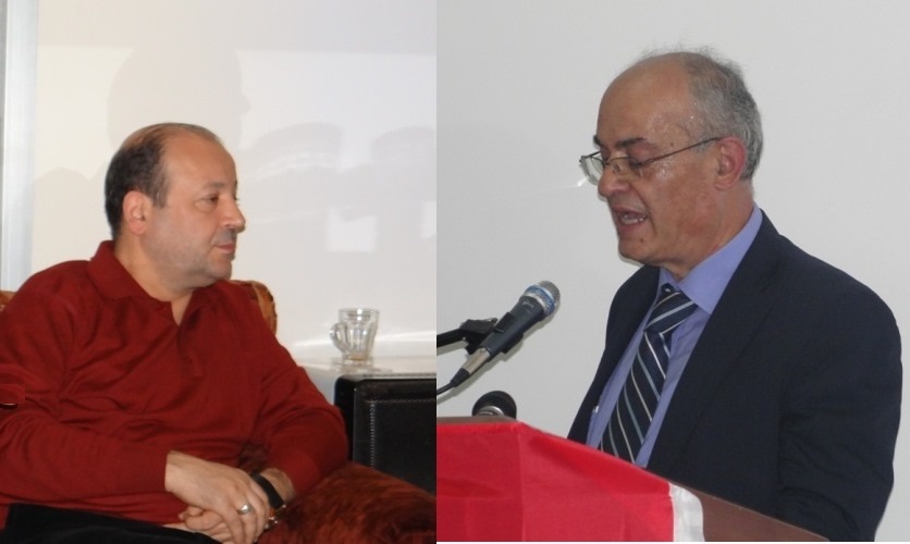 الأستاذ سعيد الضاوي (عن لائحة الخيام مدينتي)  والدكتور علي حماده (عن لائحة الوفاء والتنمية) 