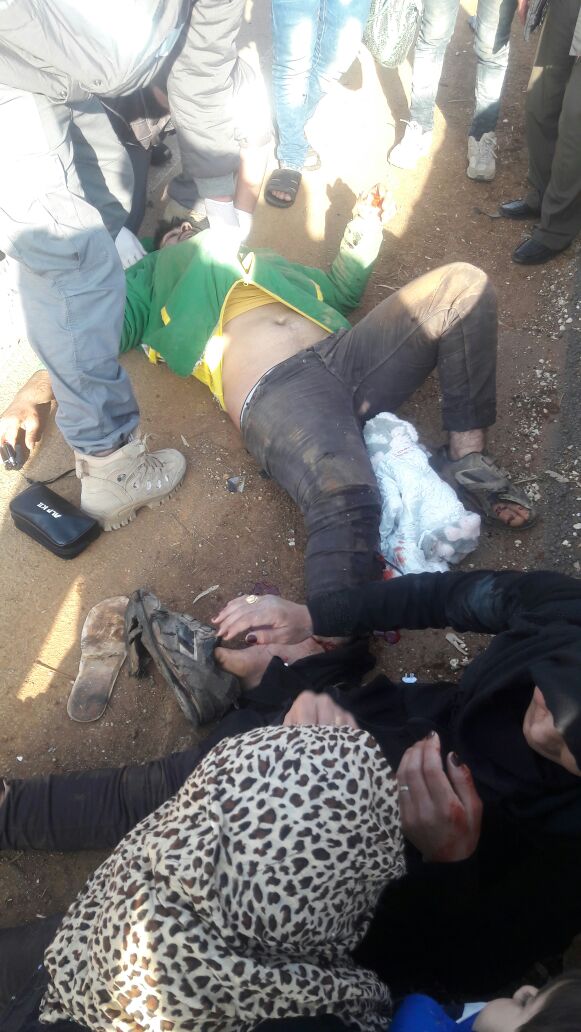 والدة حميدة وخالها بعد الحادث