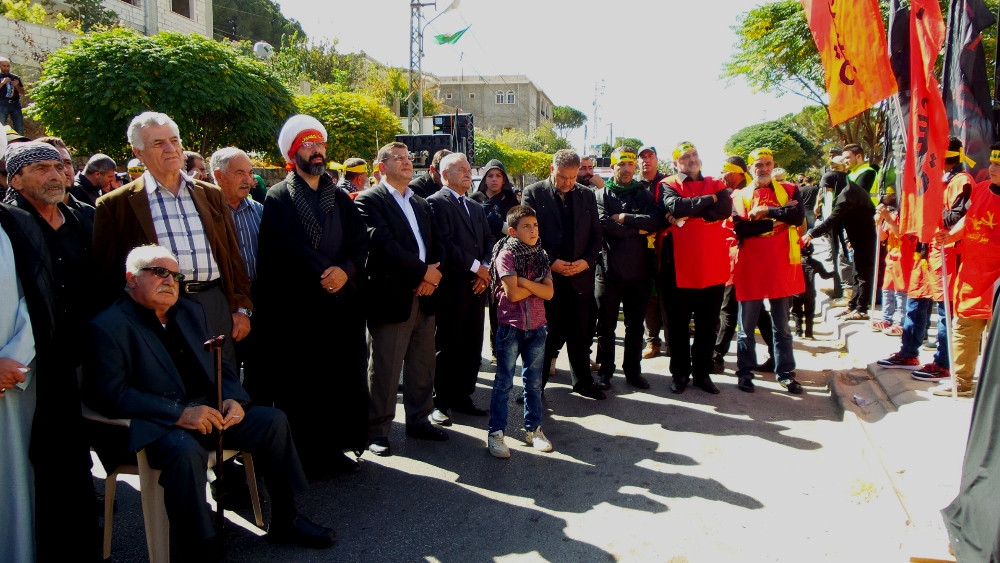 النائب فياض في مقدم المسيرة