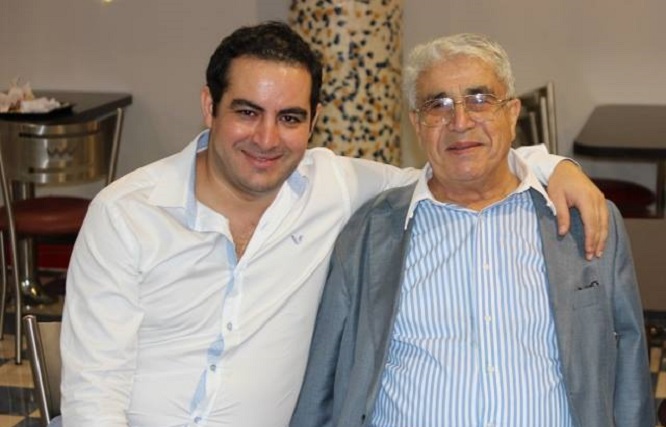 أبو حسن محمد بسّام وإبنه الدكتور حسن