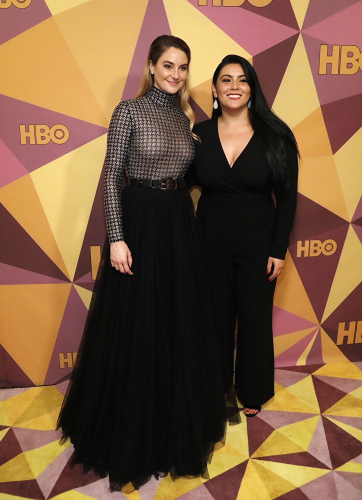 شيلين وودلي وكالينا لورانس في غولدن غلوب