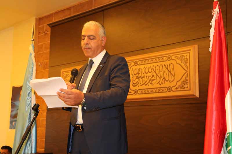 عبدالله يلقي كلمته