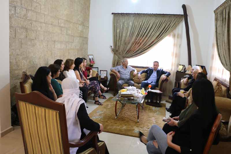 الخطيب في دارة رئيس بلدية الفرديس بسام سليقا