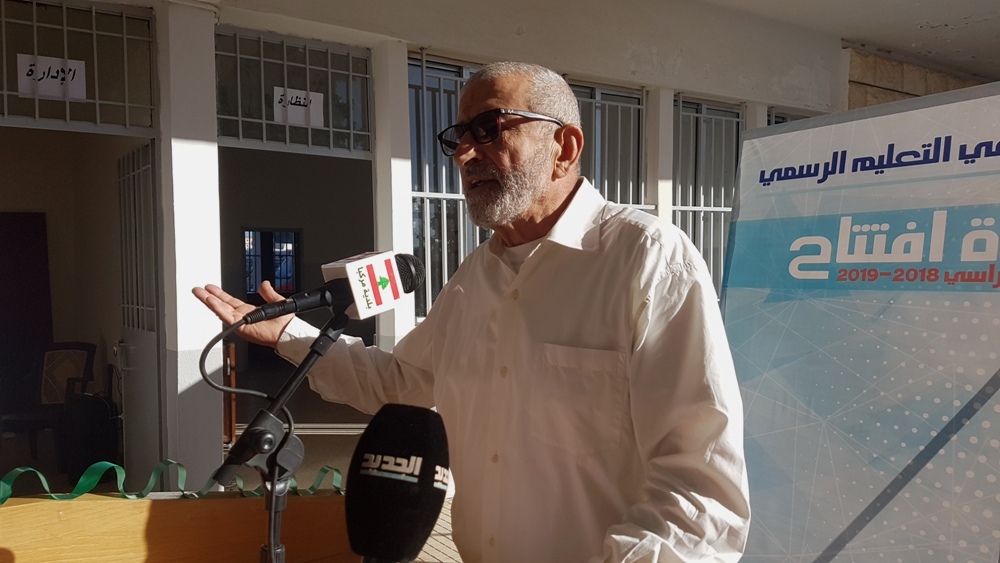 رئيس البلدية مبارك متحدثا