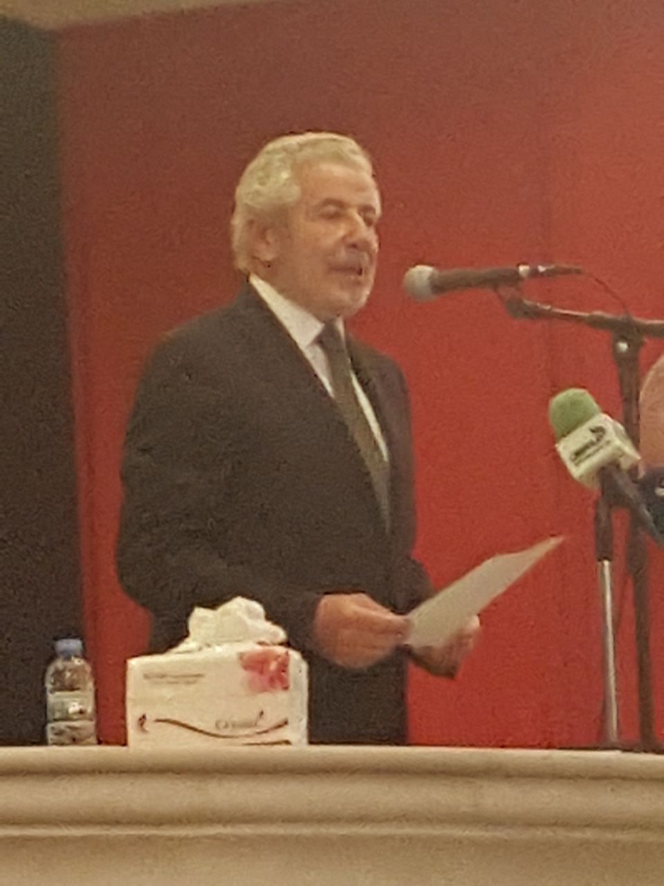 الدكتور كرم شكرالله كرم يلقي كلمته