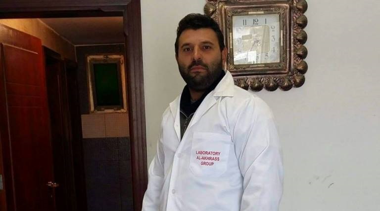 الشاب علاء بيطار ابن بلدة حبوش hg`d قضى صعقا بالتيار الكهربائي اثناء عمله