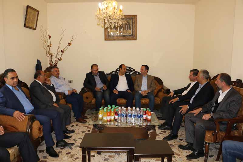 المرشح عماد الخطيب والوفد في دارة شقير