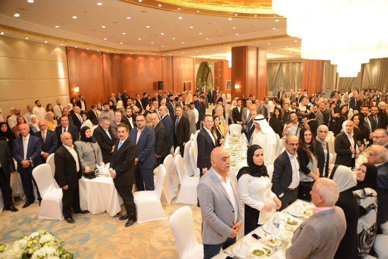 جانب من اللقاء للمرشح عماد الخطيب مع أبناء شبعا والعرقوب في الكويت