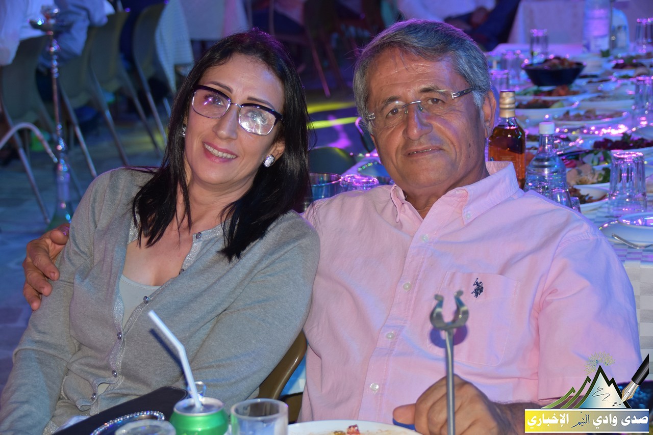 المهندس أسعد رشيدي والسيدة عقيلته إثناء الحفل