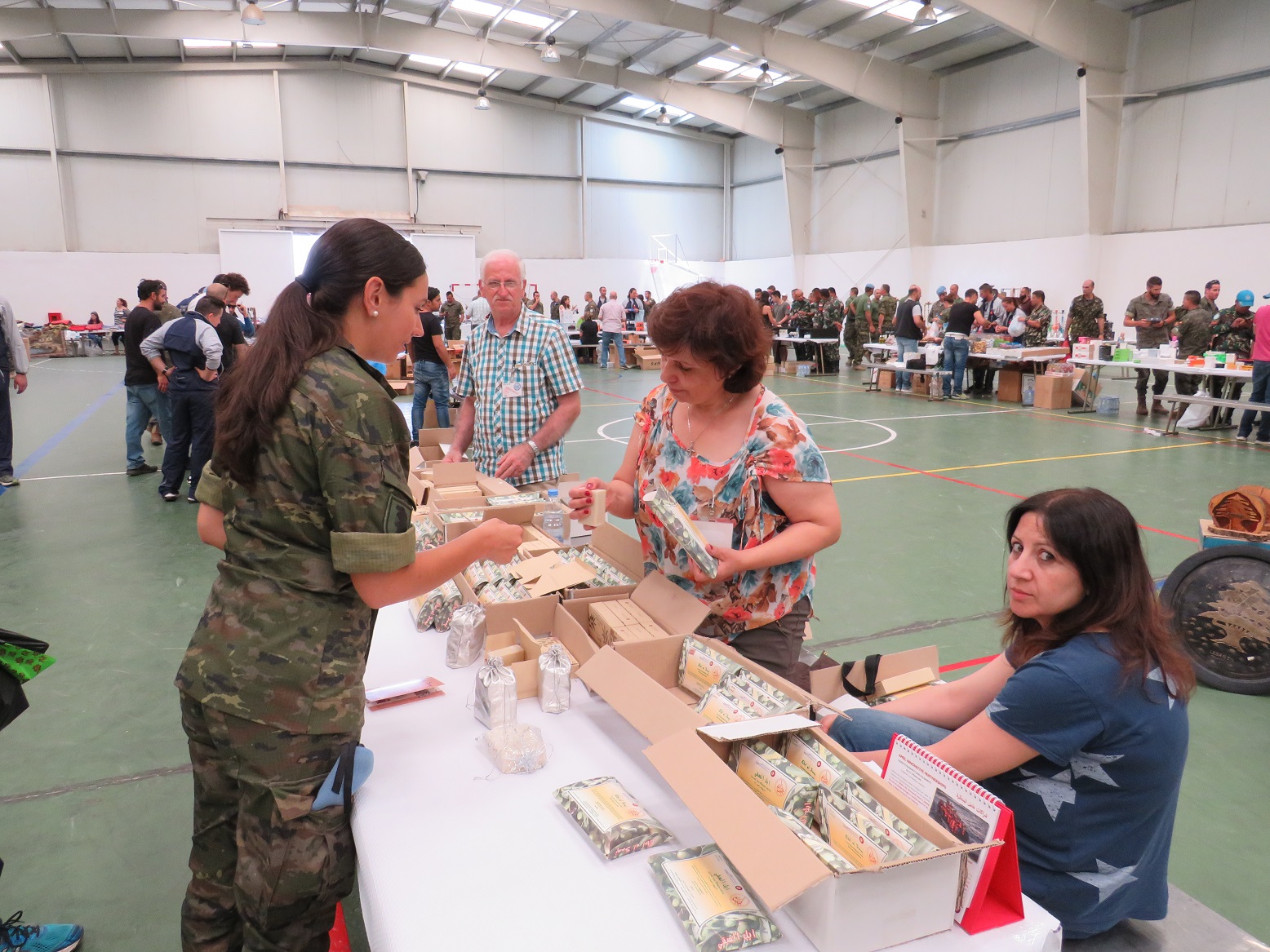 جناح مركزالتنمية الريفية في إبل السقي التابع لمؤسسة عامل المتخصص بتصنيع الصابون