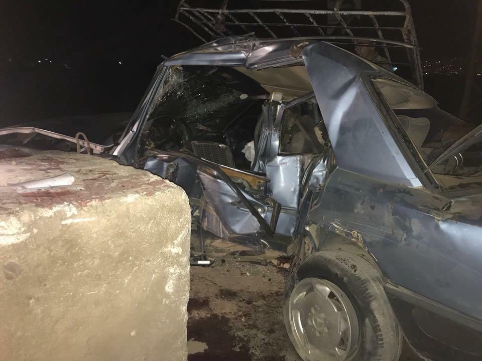 السيارة بعد الحادث