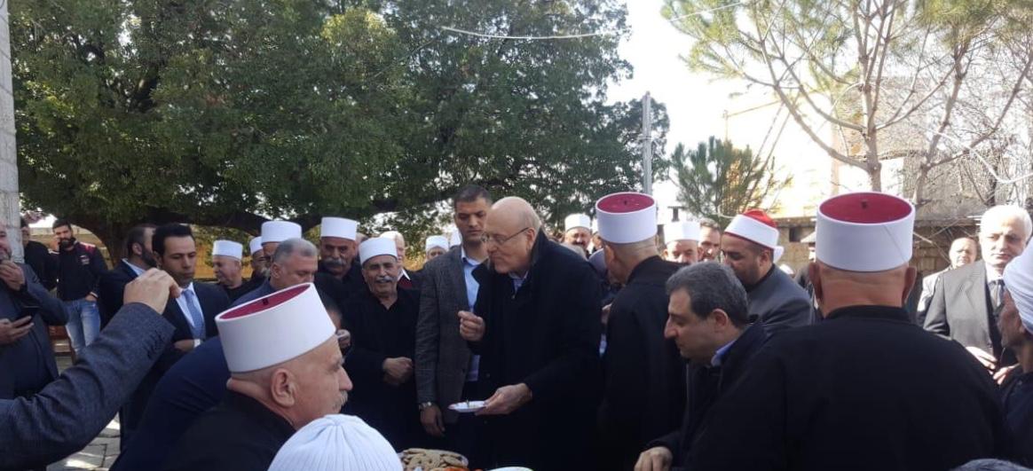 جولة الرئيس نجيب ميقاتي في منطقة حاصبيا، في حضور النائبين وائل ابو فاعور وانور الخليل والنائب السابق علاء الدين ترو