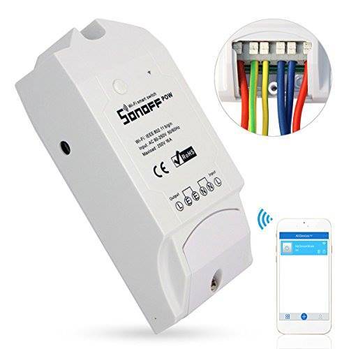 محول كهربائي لإيقاف وتشغيل سخان المياه من Sonoff