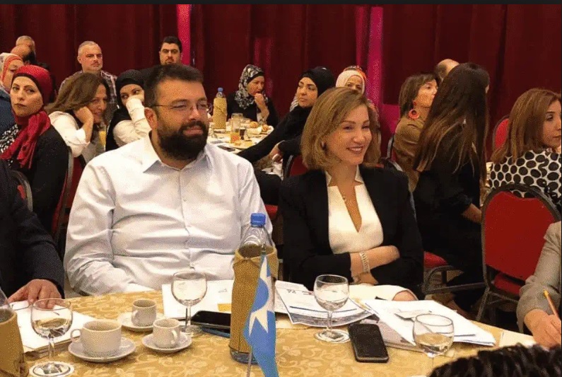 الأمين العام لتيار المستقبل، أحمد الحريري والمرشحة ديما جمالي