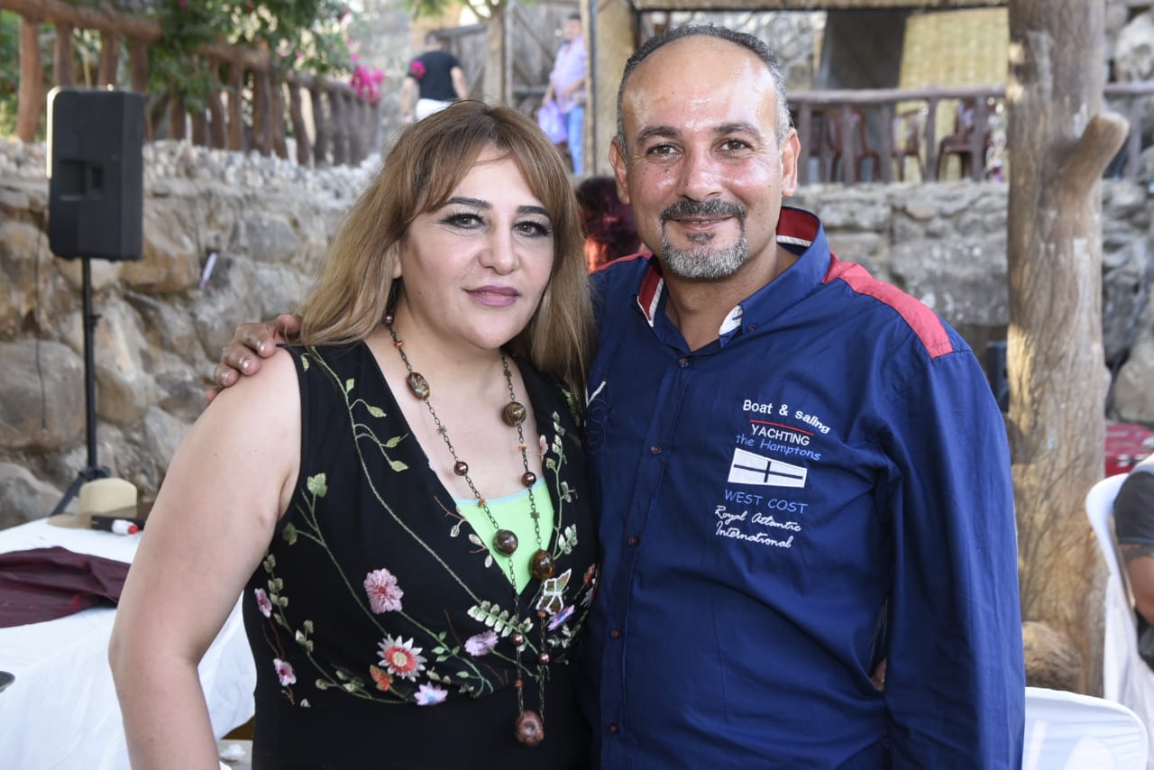 مدير منتجع زهرة حصن الوزاني عبودي عبدالله وزوجته هنادي