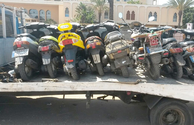ضبط دراجات نارية