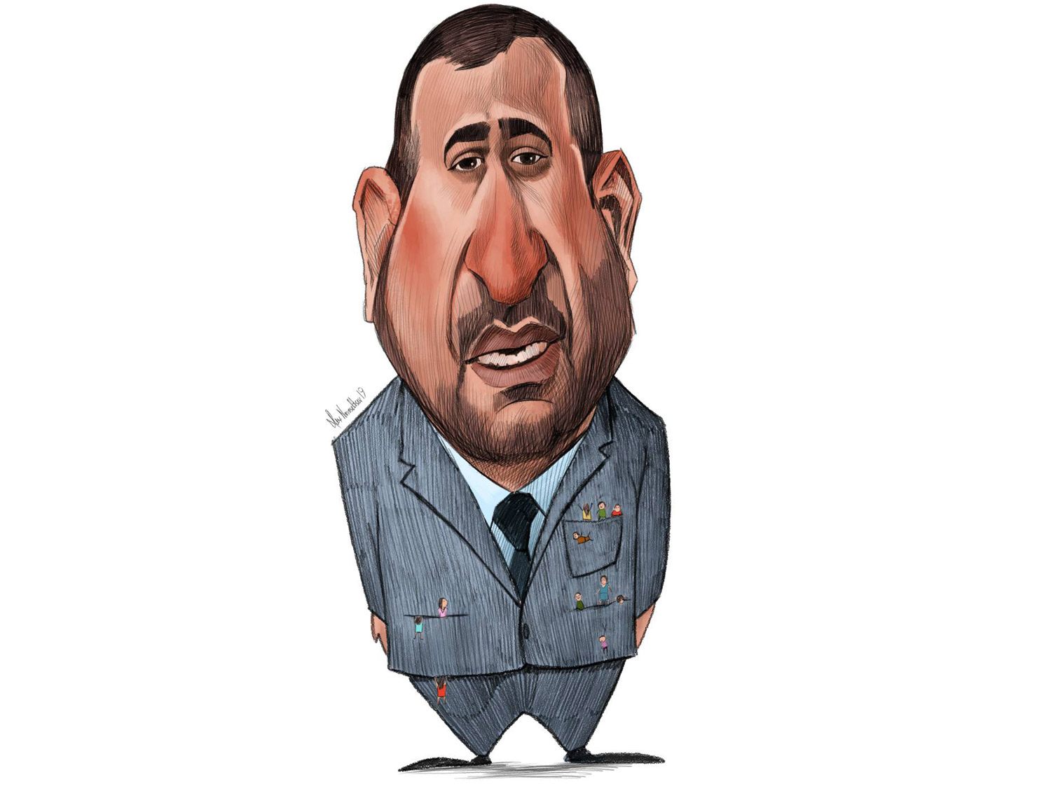 زير المهجّرين السابق، غسان عطالله