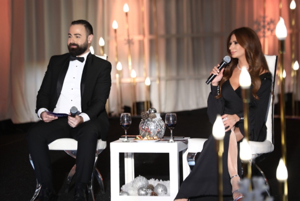 تتشارك جويل بو يونس تقديم سهرة otv مع جورج عقل