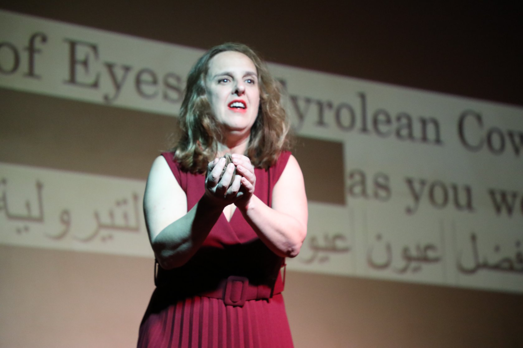 من العرض البرتغالي في المسرح الوطني اللبناني . الدورة الاولى 