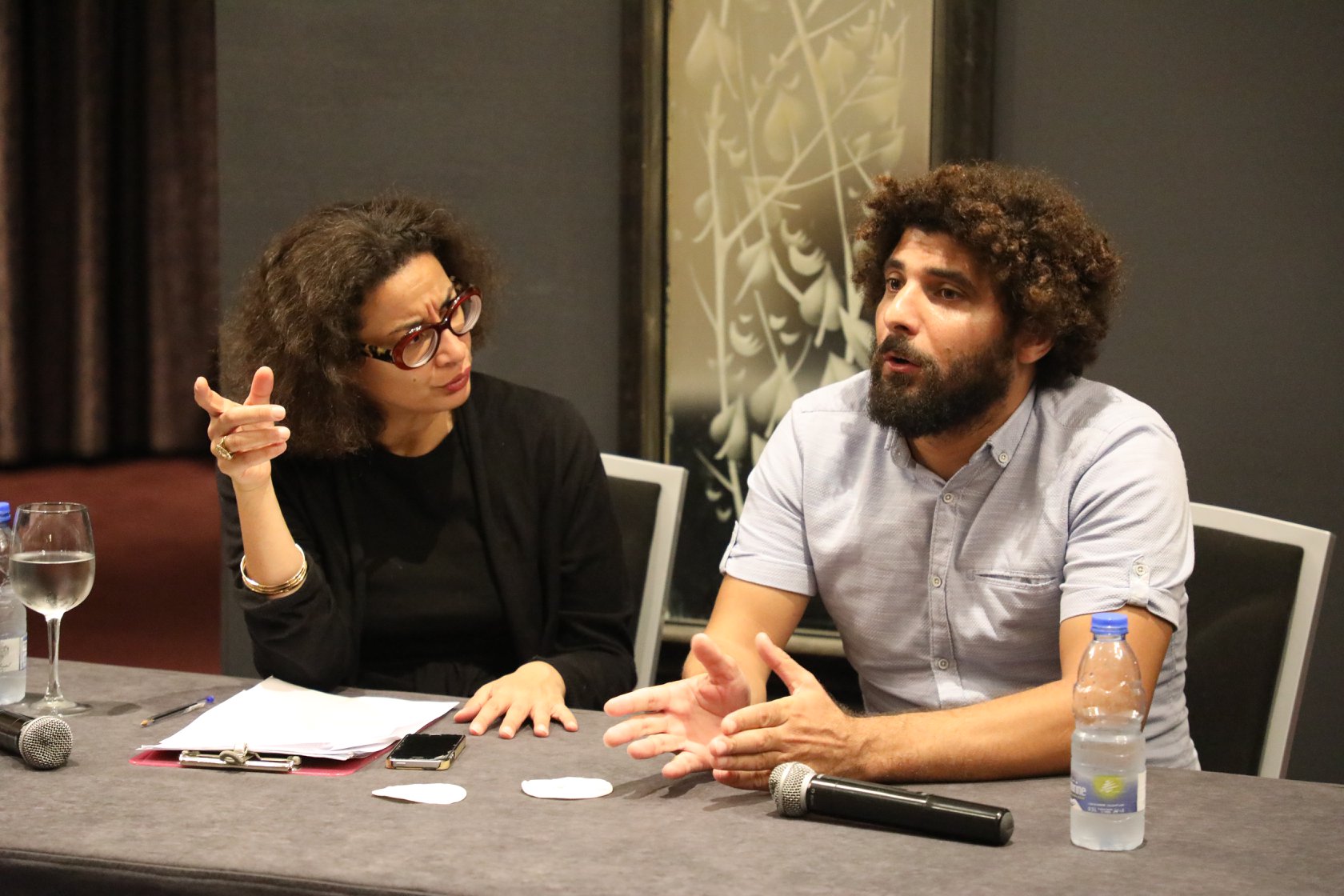 مؤسس المسرح الوطني اللبناني قاسم إسطنبولي في ندوة سابقة 