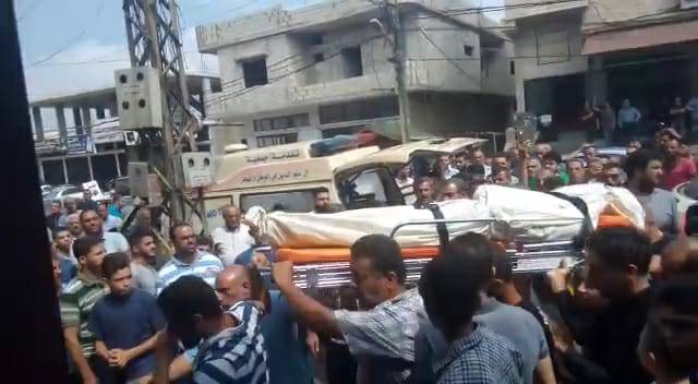 تشييع الشقيقين أحمد ومحمد عقل في برج العرب 