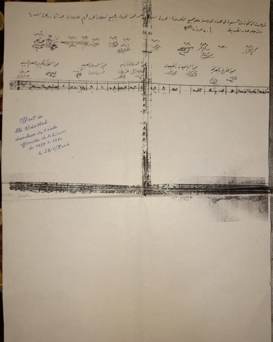 الوجه الآخر للجدول