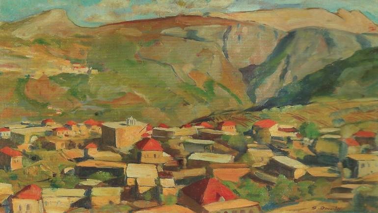 صليبا الدويهي، منظر من دوما، أواخر الأربعينات