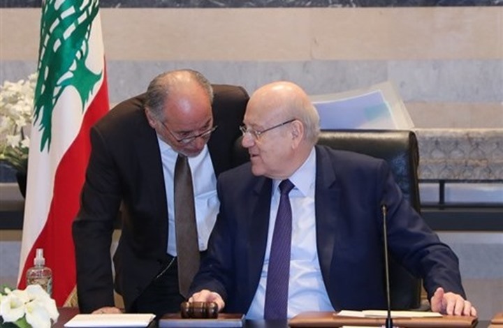 رئيس الحكومة نجيب ميقاتي ونائب رئيس الحكومة سعادة الشامي