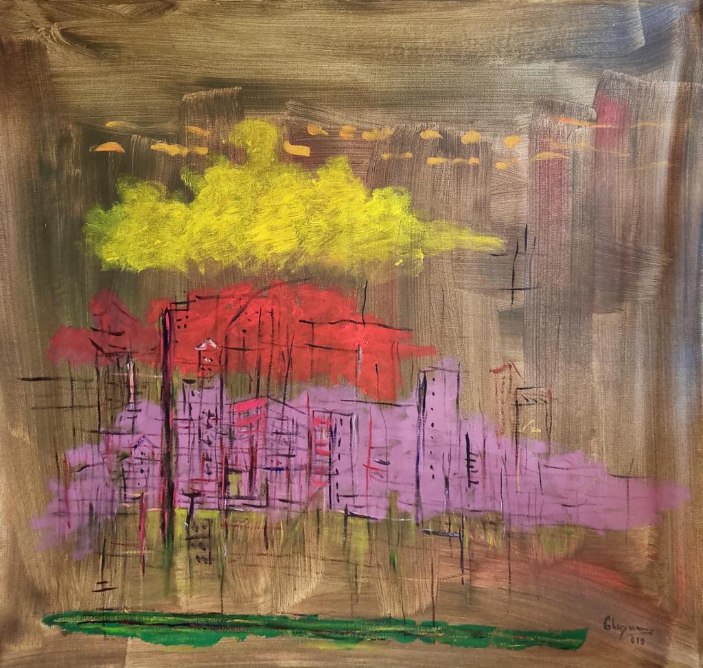 لوحة 4 آب اكريليك على قماش