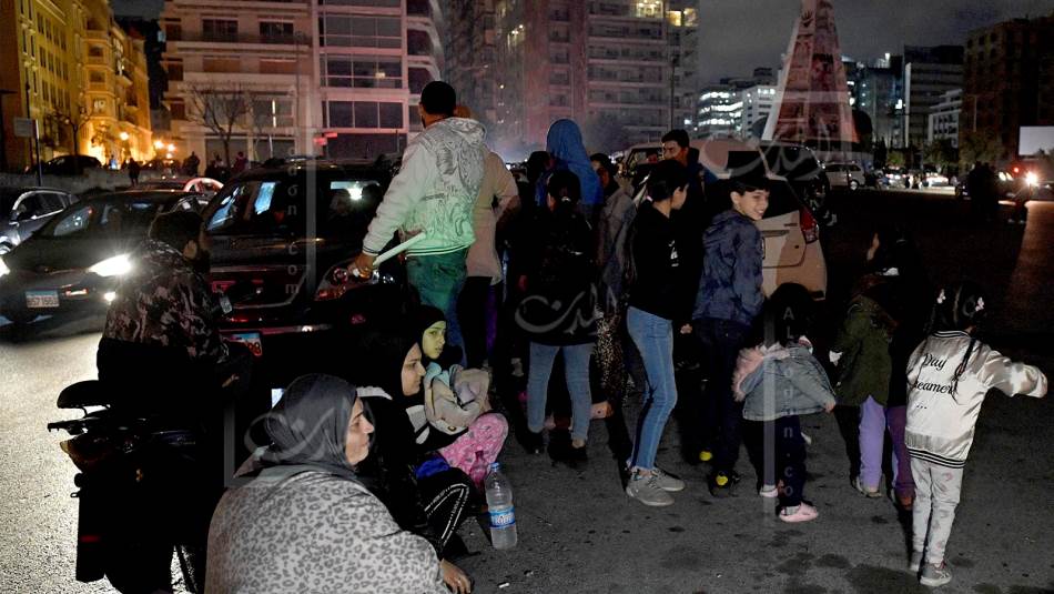 ساحة الشهداء في بيروت بعد الهزة الأرضية (المدن)