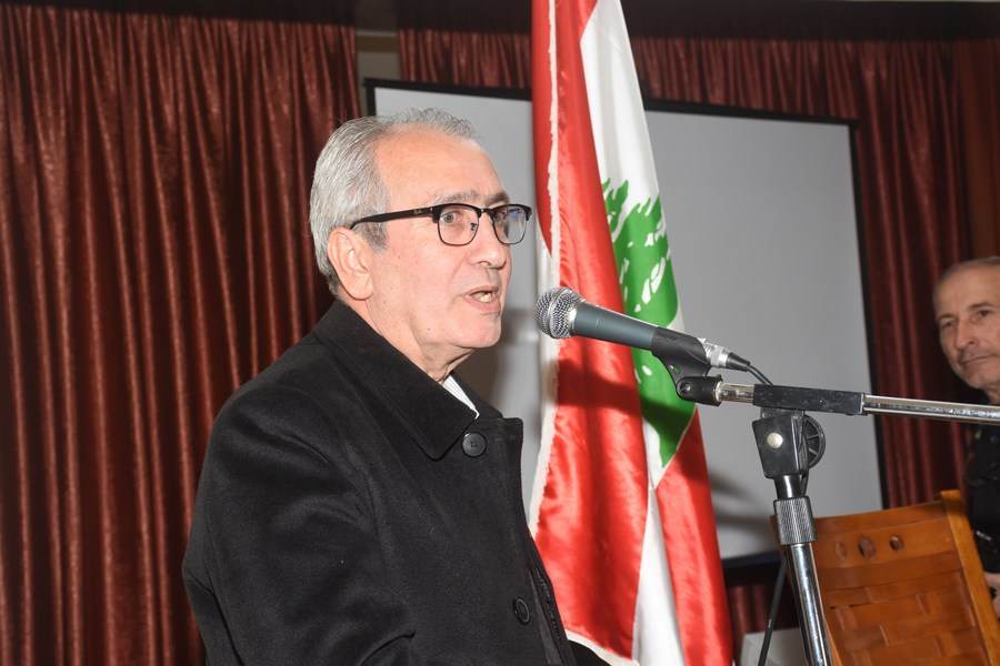 تحدث أولاً الإعلامي كامل جابر باسم المجلس الثقافي للبنان الجنوبي