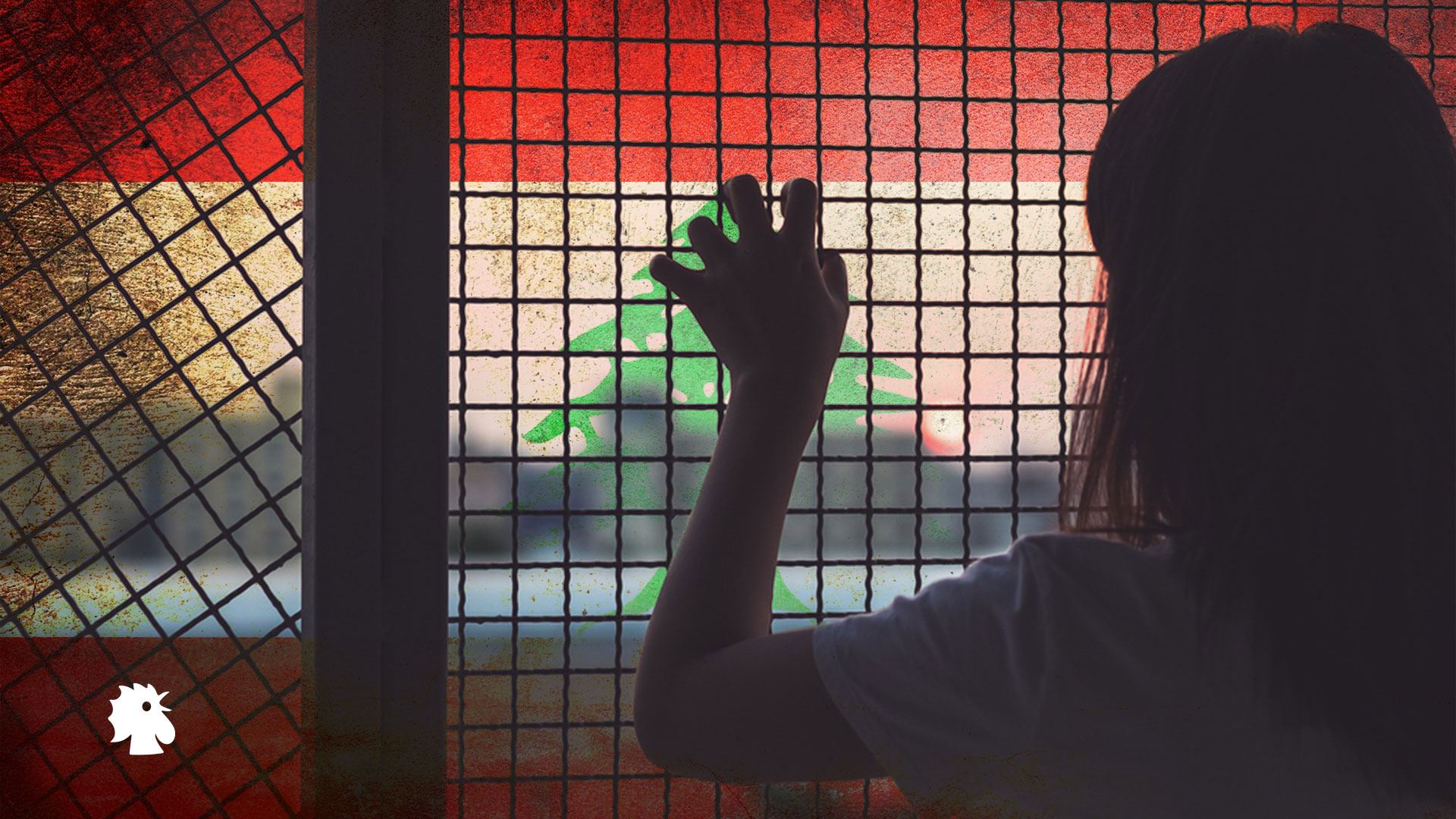 صورة تعبيرية مركبة لسجينة