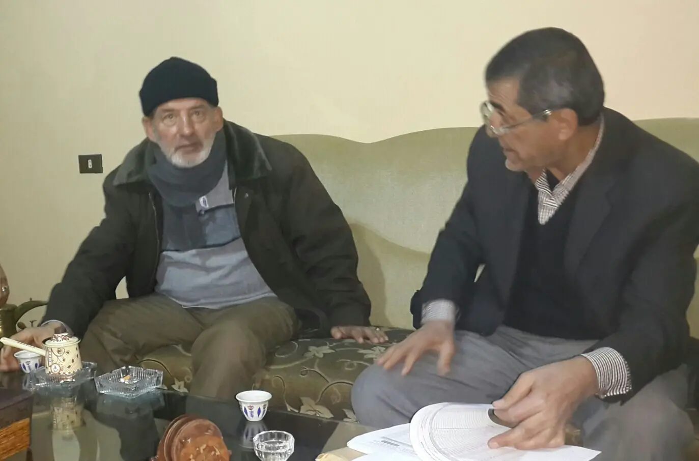 المختار محمد أبو عباس والمرحوم المختار عزات كامل خريس