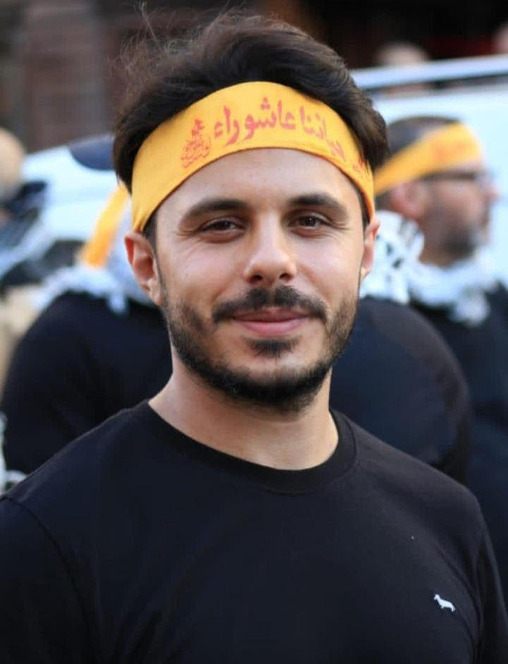 الشهيد محمد جواد عواضة نجل مدير المكتب الصحفي في منطقة جبل عامل الثانية - النبطية الزميل عماد عواضة