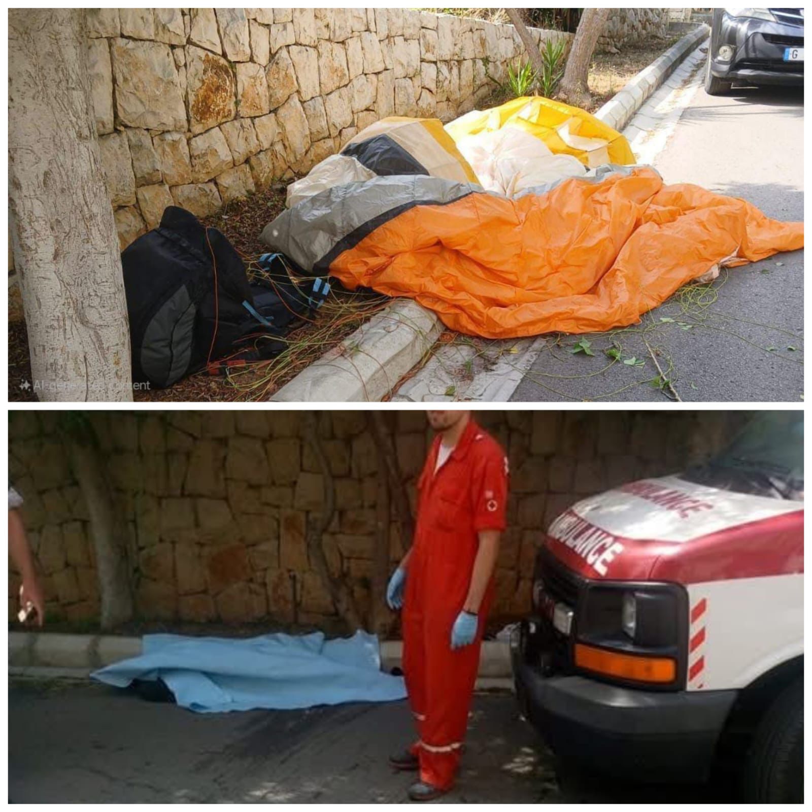 صورة متداوَلة من موقع الحادث.