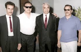 الرئيس أمين الحافظ مع ضيوفه خلال إقامته في قصر المنتزه (طرابلس) 