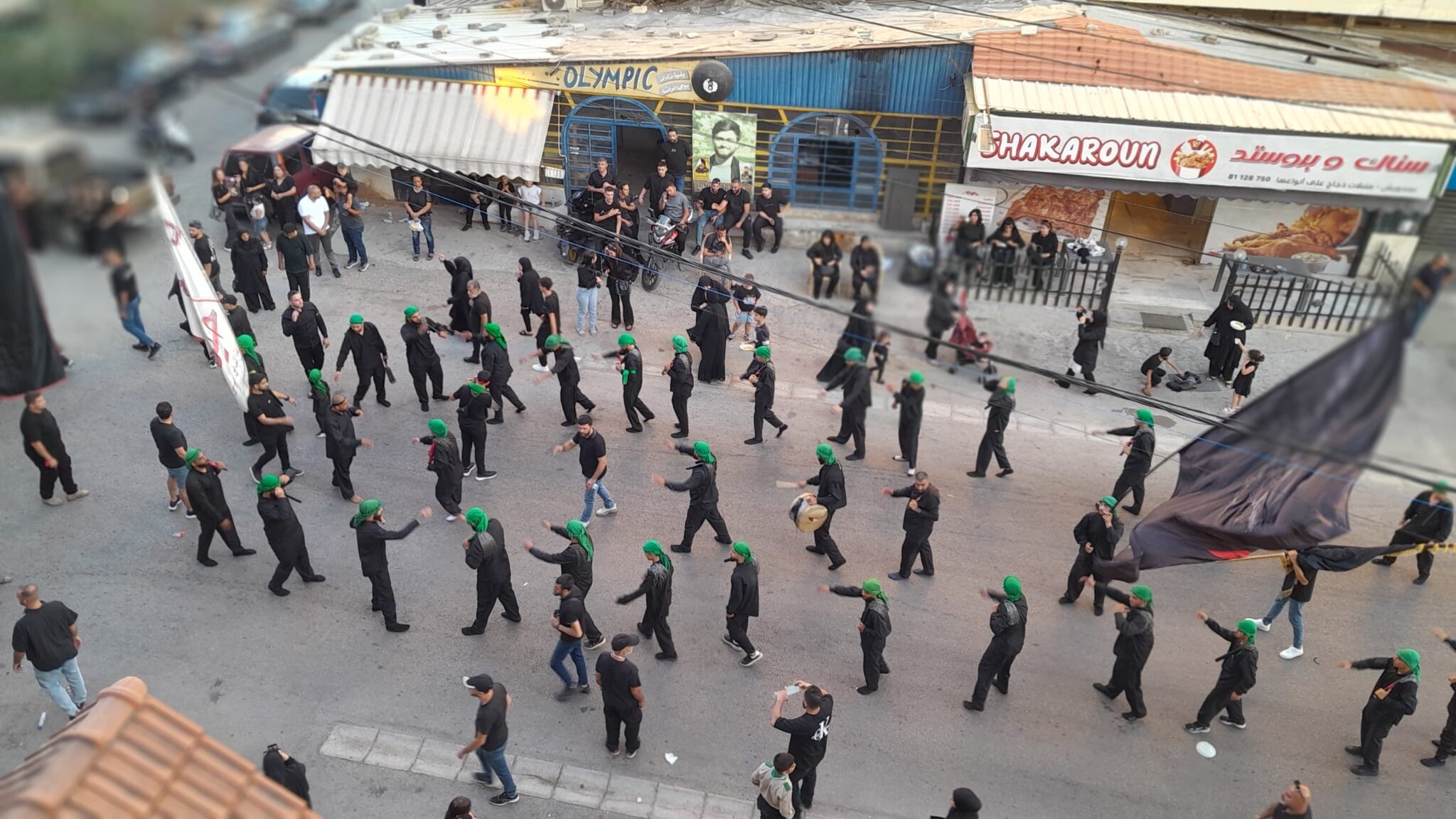 مسيرة للشيرازيين في بلدة كفررمان الجنوبية (تصوير كامل جابر)