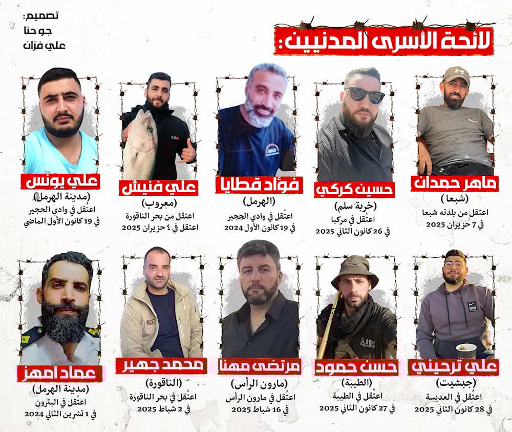  لائحة الأسرى المدنيين