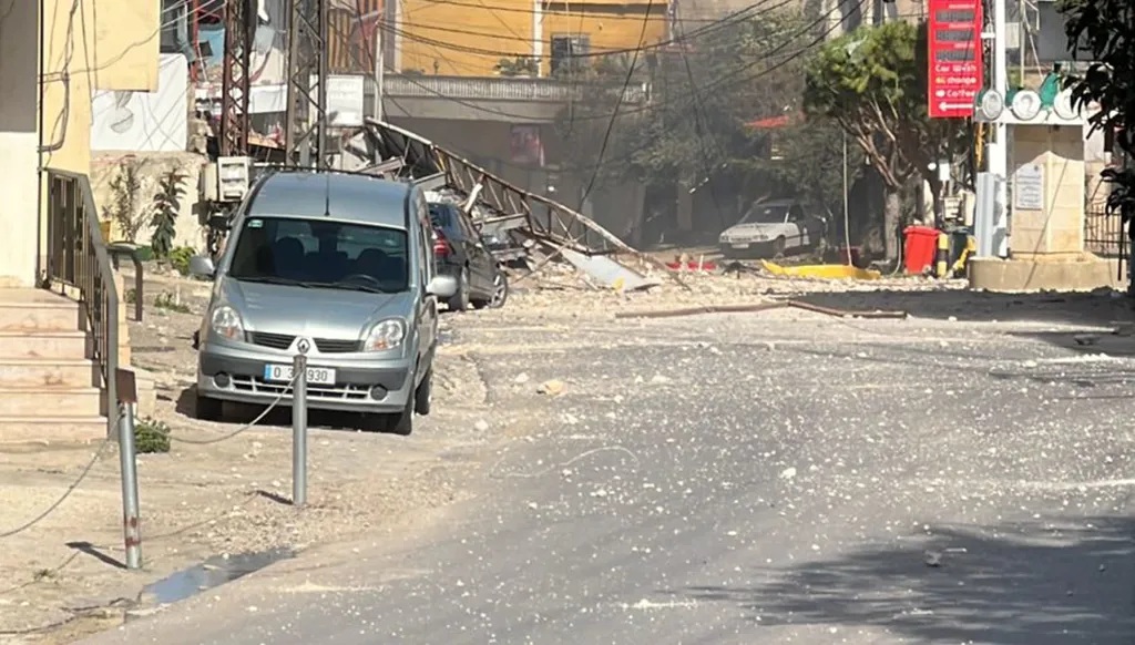 استهداف محطة الأمانة في دير قانون النهر.