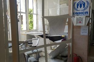 مركز مؤسسة عامل في الخيام تعرض لقصف إسرائيلي مسبباً أضراراً جسيمة بالماديات