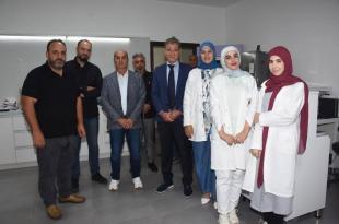 إلياس جرادة يزور مركز الدكتور عبد الناصر فياض الطبي في النجدة الشعبية في انصار